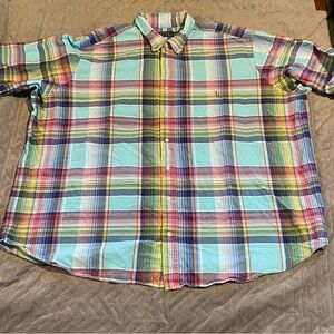 Ralph Lauren button down shirt mens 3XB‎ pre-owned condition